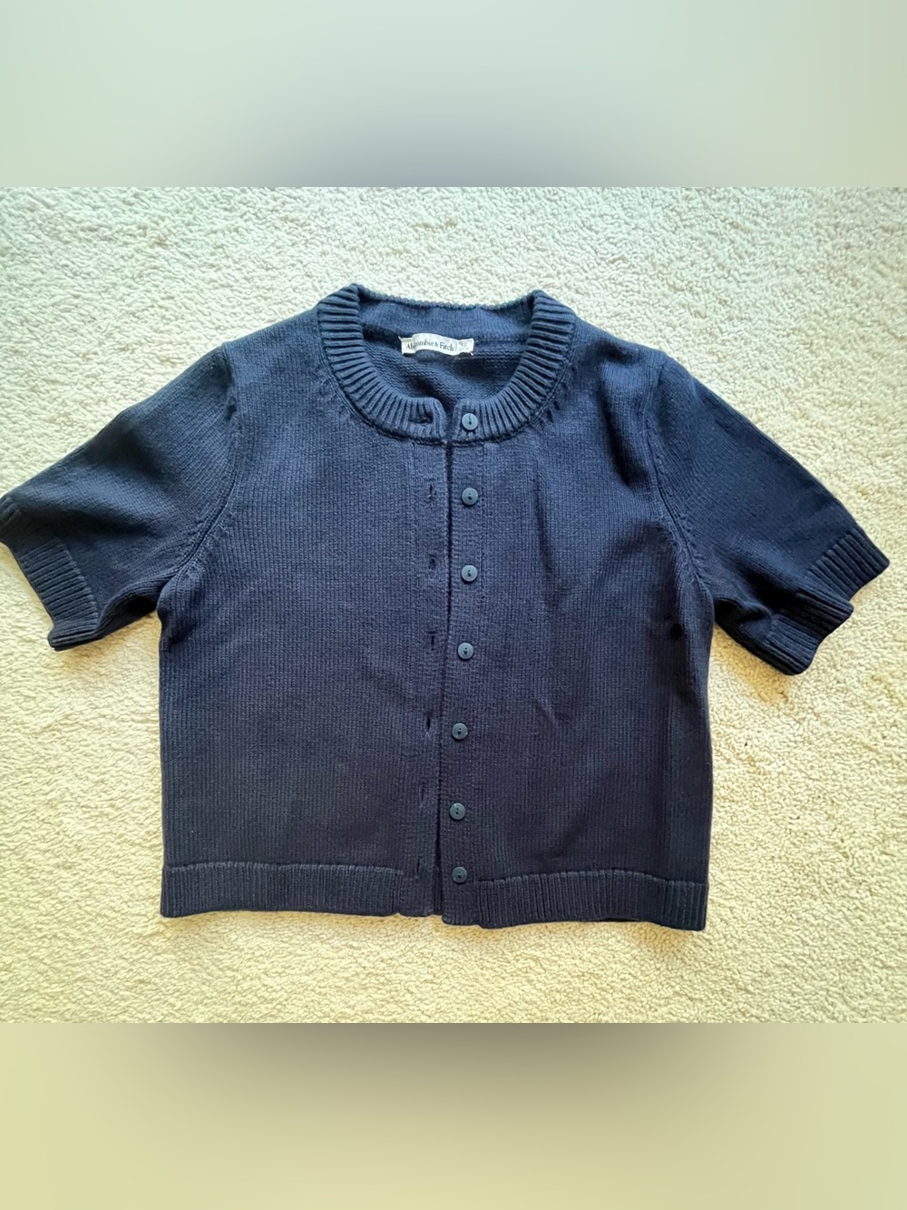Abercrombie short sleeve crew cardigan